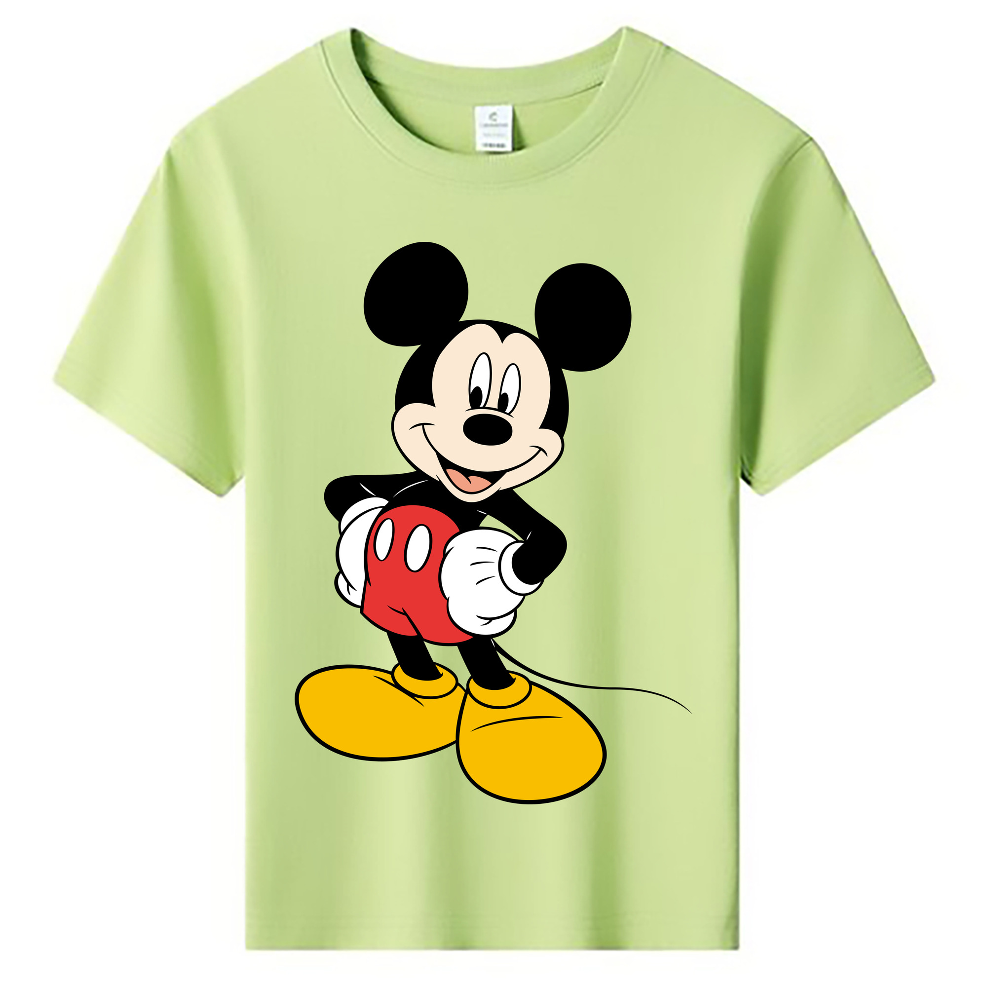 ミッキーマウス Mickey Mouse 綿100％キッズTシャツ（フロントプリント）